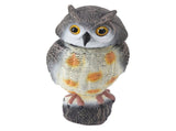 Fake Owl Statue Plastic Owl Bird Deterrents Scarecrow Owl Decoy with Shaking Head Bird Repel for V1294-YM0703-3111230099611