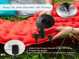 Electric Air Pump Portable Quick-Fill Pump 110V AC / 12V with 3 Nozzles Perfect Inflator/Deflator V1366-AZ2-W-12257