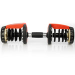 2x 24kg Powertrain Adjustable Dumbbells with Stand DMB-BF1-024-2S