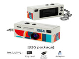 G6 White Ultra-Mini Thumb Camera with 32GB Card, Card Reader & Adapter - HD Instant Pocket-Sized V888-ELOSUNG45917