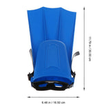 2 Pairs Short Rubber Swim Flippers for Adults, Comfortable for Swimming and Training V1192-AZ-W-20450