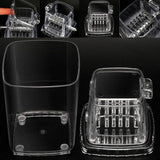 Manual Rotary Ice Crusher for tails Slush Smoothies 1.25L Chrome Plated Gray V1263-JX-8026
