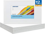 Painting Canvas Panel Boards - 5x7 Inch Art Canvas,24 Pack with 8x10 Inch Canvas Board Super Value V1258-DP02-C-1014