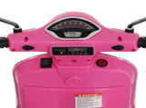 Kids Electric Ride On Car Motorcycle Motorbike Vespa Licensed GTS Pink RCAR-MBIKE-VESPA-PK