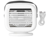 190ml Humidification Air Cooler USB Charging 120&deg Shaking Head Cooling Fan for Home OfficeWhite V1294-YM0721-3113210025511