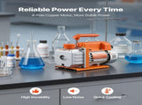 18.93 L Vacuum Chamber with Pump, 3.5 CFM 99 L/min, Single Stage Vacuum Pump, Stainless Steel V952-ZKBYZKTTZDJ1B45UM001V3