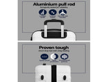 Wanderlite 2Set 20-28 Inch Luggage with TSA Lock Spinner Travel Suitcase Carry On Hard Shell Luggage LUG-ABS-AJ-2SET-WH