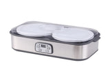 Devanti Greek Yoghurt Maker Machine 2x960ml Large Tubs Temp Control Grey YMK-2X32OZ-GR