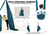 Aerial Silk & Yoga Swing, 10 m Length, Aerial Yoga Hammock Kit with 100gsm Nylon Fabric, Full V952-DCK10X28MMLCZSF51V0