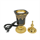 Electric Incense Burner Frankincense Incense Holder Vintage Arabic Censer Burner Home Yoga Spa V1369-AZ3-W-08906
