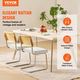 VEVOR Chairs, Set of 2, Mid Century Modern Dining Chair, Upholstered Velvet Accent Chair with V952-TBYCYTERBS202HFWRV0