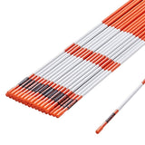 Driveway Markers, 30 PCS 121.5cm, 0.78cm Diameter, Orange Fiberglass Poles Snow Stakes with V952-CDBG48YCCS30QIESPV0