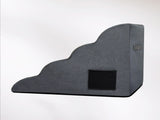 Pawz 4 Steps Pet Stairs Dog Ramp High Density Foam Grey PT1284-4