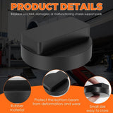 4-Pack Floor Jack Rubber Pad, Safe Lifting, Enduring Rubber, for Protecting the Car's Chassis and V1369-AZ3-W-12046