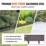 Steel Landscape Edging, 5-pack Steel Garden Edging Borders, 39" L x 5" H Strips, Hammer-in Edging V952-CPPZ5INCH162R3IS3V0