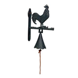 Cast- Iron Rooster Doorpost w Bell 30cm V637-74144RST