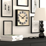 Newgate Jones Box Wall Clock Matte Black V398-NGJBOX230K