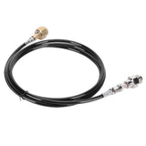 W21.8-14 Soda Hose Adapter Kit CO2 Cylinder Refilling Tube Accessories 100in Black V1294-YM0721-3113210021311
