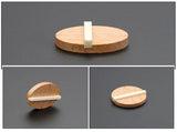 Worgeous Resonator Biscuit Bridge Kit Crafted from Wood and Ox Bone for Guitar Durable Light Brown V1189-LWWAL-20260327-03457