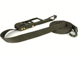 Green White cargo tie-down straps, heavy-duty straps, truck straps, trailer straps, car straps, V1347-804-WHI-06342