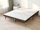 Giselle Folding Bed with Mattress Queen Portable Foldable Guest Bed Bamboo Cover FOAM-MFM-BF-BAM-Q