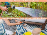 Garden Hose Spray Nozzle - Hose Nozzle with Storage Cart for Outdoor Use V1263-JX-4532