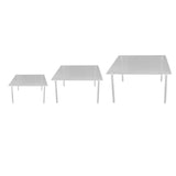 3 Set Square Clear Acrylic Cake Stand Acrylic Cupcake Stand for Cake Pizza Dessert Christmas Wedding V1294-YM0710-3117230340411