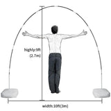 Balloon Arch Holder Kit Water Bag Hexagonal Base Steel Pipe 15 Section Fiber Rod Pump Ring Buckle V1294-YM0901-10254961