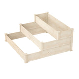 Green Fingers 3-Tier Wooden Raised Garden Bed Elevated Ground Vegetable Planter Box GARDEN-WOOD-3T-120120