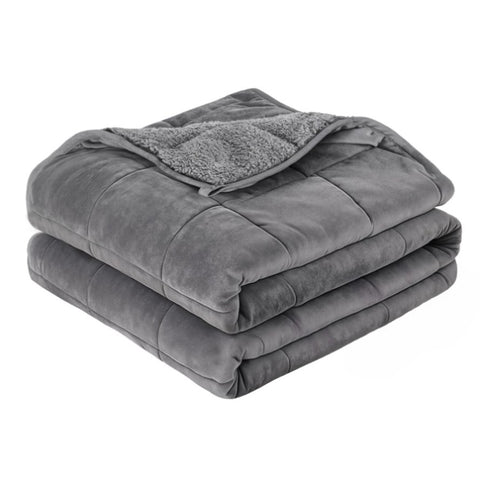Giselle 5.5KG Weighted Blanket Adults Kid Anti Anxiety Gravity Blankets Sherpa Fleece WBLANKET-DUAL-180-55KG