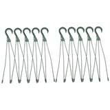 10 Pcs Plastic Hanging Basket Hooks Hanging Planter Holders Flower Pot Hangers for Outside Plants V1366-AZ2-W-13147