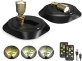 2 Pack Wireless LED Spotlight with Remote and Timer, Battery Powered Indoor Accent Light for V1237-ZY-924-191