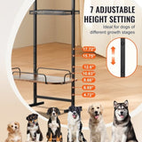 VEVOR Pet Feeding Station with Storage Dog Food & Toy Organizer Raised Dog Bowls V952-BGSJSCWHSWJ1A05ROV0
