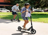 MONVELO Folding Scooter Dual Large Wheels Black RR1009-BK