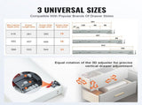 10 Pairs of 533.4mm Drawer Bottom Side Mount Rails, Heavy Duty Full Ball Bearing Extension Steel V952-DZYZSCTHG1001JZM6V0