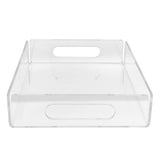Acrylic Fruit Towel Tray Lightweight Breakfast Cheese Serving Tray with Handles for KTV Hotel V1294-YM0714-3118210235911