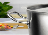 SOGA 14L Wide Stock Pot and 50L Tall Top Grade Thick Stainless Steel Stockpot 18/10 STOCKPOT14L-40CM