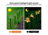 Solar Christmas Garden Stake Lights, 5-point Star, Snowflake, Tree Bell, Reindeer LED Outdoor V1263-JX-1723