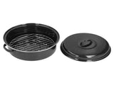 Oval Roaster Enamel Oval Roaster Excellent Heating for Barbucue and Sweet Potato Black for Family V1294-YM0710-3118210252011