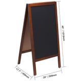 VEOVR A Frameboard Sign, 50x102 cm Double-Sided Sidewalk Signs, Freestanding Vintage Wooden V952-LSCTB2040INCHRVHUV0