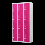 12-Door Locker for Office Gym Shed School Home Storage - 3-Digit Combination Lock V63-838911