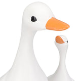 Lifelike Mother Duck and Duckling Resin Statue for Patio Yard Decoration Duck Sculpture Animal V1294-YM0901-3115250020111