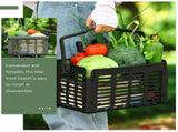 Foldable Bike Basket Black PP Wear-Resistant Durable for Bike Use V1370-AZ4-16233
