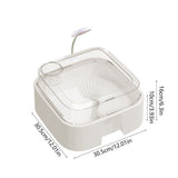 Desktop Mini Turtle Tank, Aquatic Habitat with Transparent Lid, Multi-Functional Tank for V1366-AZ2-W-11904