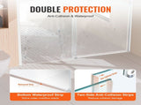 Frameless Shower Door 58-59" x 75" SGCC Tempered Glass 5/16" Chrome V952-WBKSYMTLYSM8XN0RUV0