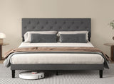 Levede Bed Frame Upholstered Platform Mattress Base Double BF1080-D-AU