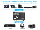 AY107 Digital to Analog Optical Fiber Analog Audio Decoder USB Sound Card Digital Audio V1263-JX-6787
