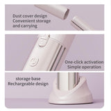Pink Cordless 2-in-1 Hair Straightener and Curler - Rechargeable Mini Styling Tool with Ceramic V888-ELOSUNG56173-3