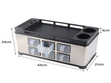 Spice Box Rack Stainless Steel Multifunctional Seasoning Bottle Holder Brush Jar Spoon Storage V1294-YM0703-3118230127212