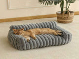 white Comfortable Cat Sofa, Cute and Soft Cat Bed, Cat House Breathable Cat Sleeping Basket, V1106-MSF001